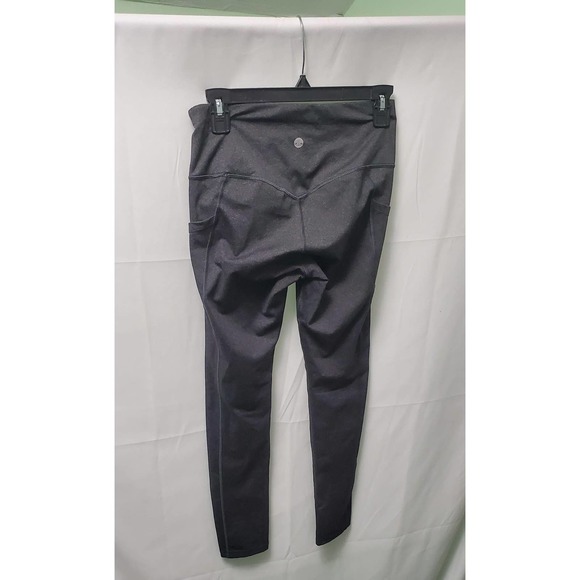 Heathyoga Super Comfy Heathered Gray Yoga Pants Size Small ~ Activewear Sporty - Picture 2 of 8